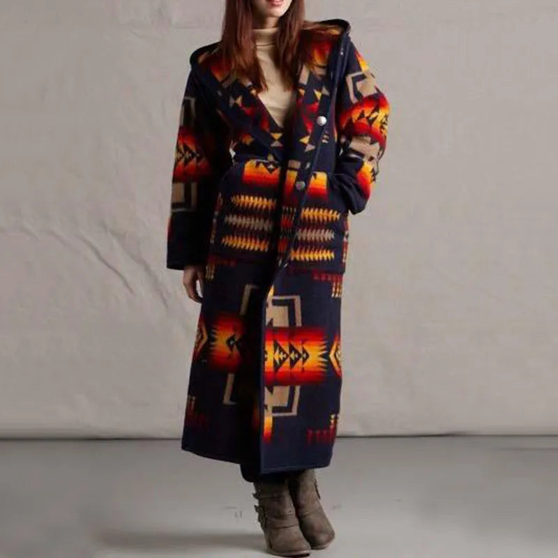 Long coat in ethnic style