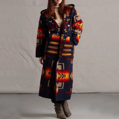 Long coat in ethnic style