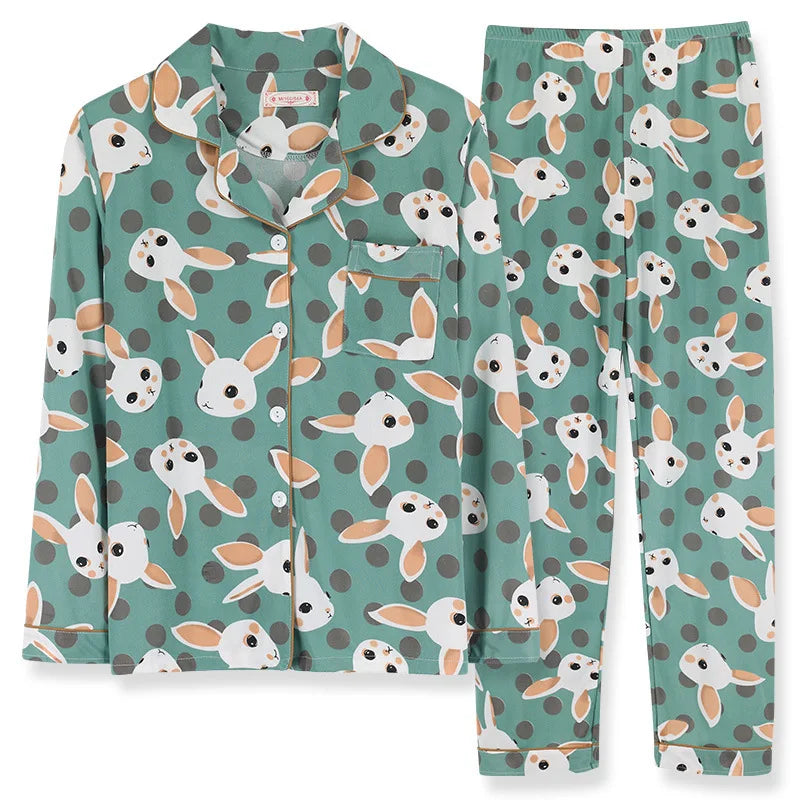 Jess-Mode | Comfortable Pyjama Set With Playful Print For Women