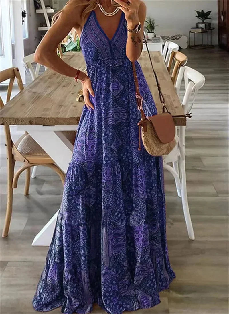 Harriet - Maxi dress with boho print.