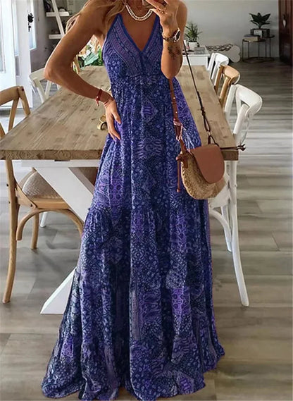 Harriet - Maxi dress with boho print.