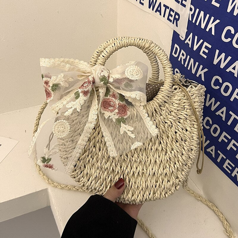 Vardi Dante™ Romy Wicker Shoulder Bag | A summery & elegant bag for ladies