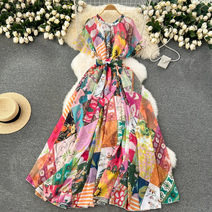 Evelyn - Elegant dress with print