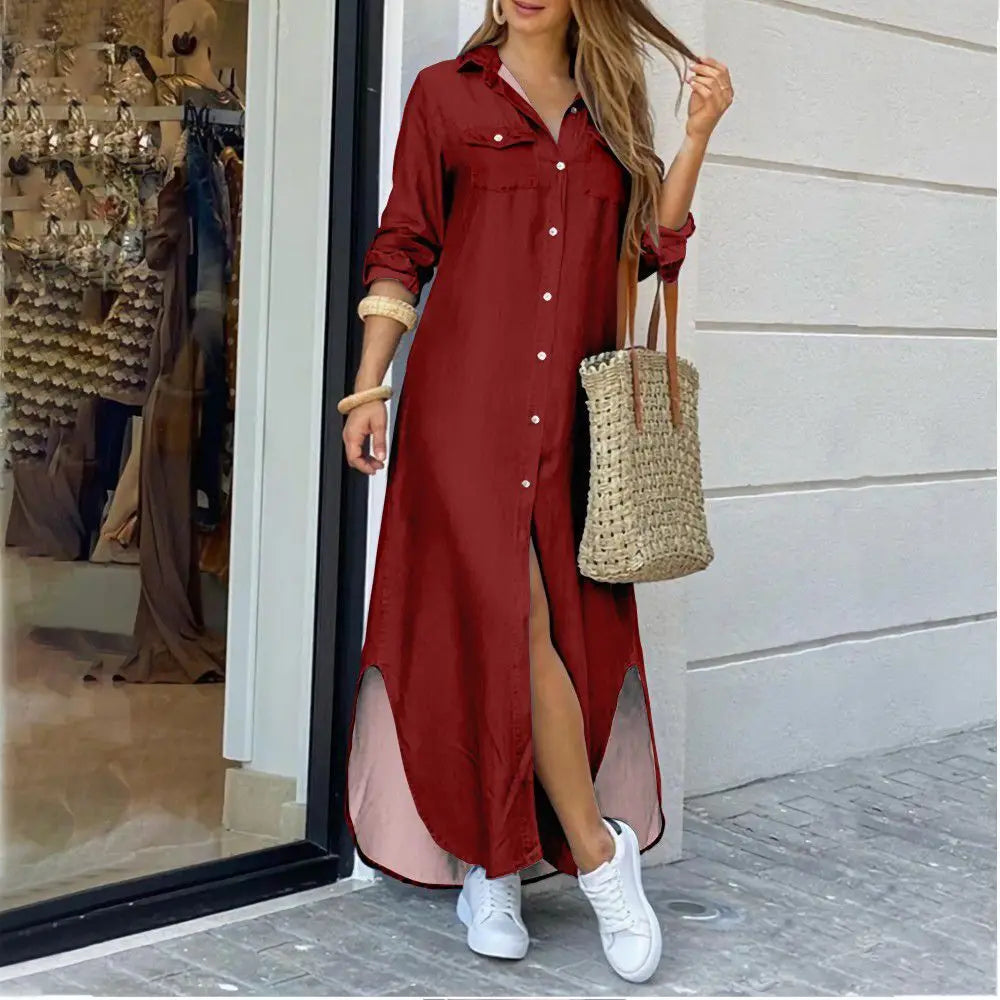 Valkyrie - Casual long shirt dress