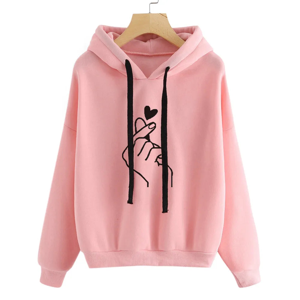 Quin- long sleeve hoodie sweatshirt for women