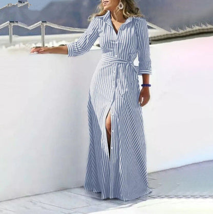 Long Striped Dress