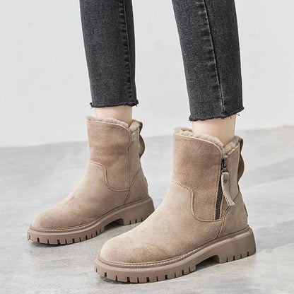 Rizah - Cozy Zipper Boots for Women