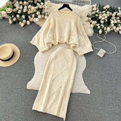 Stylish and Warm Two-Piece Dress