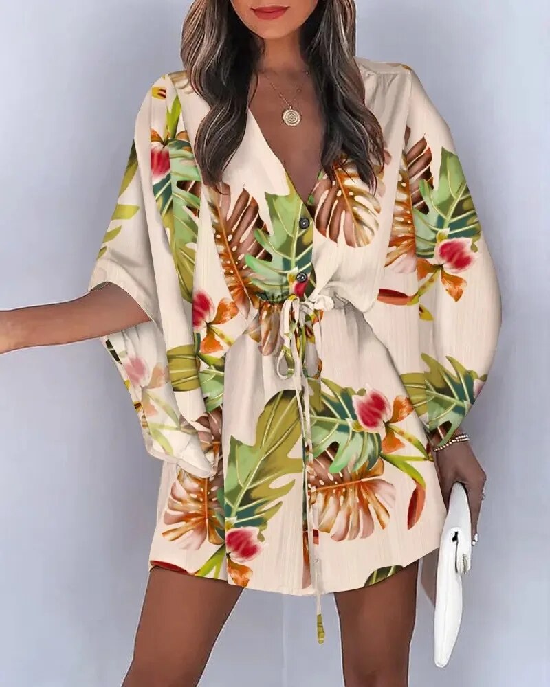 Avery - Floral Beach Dress