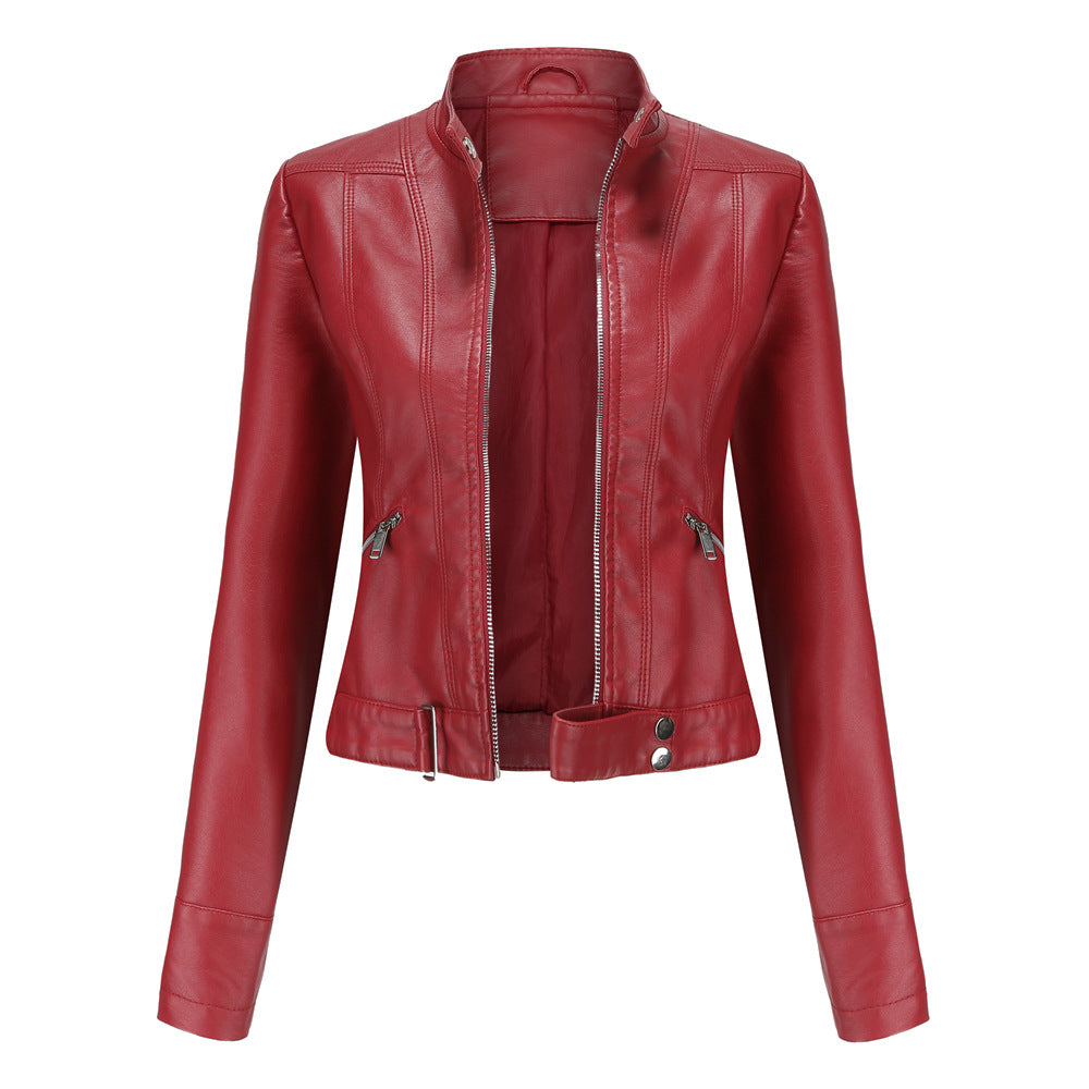 Stylish leather jacket for women - Grizel