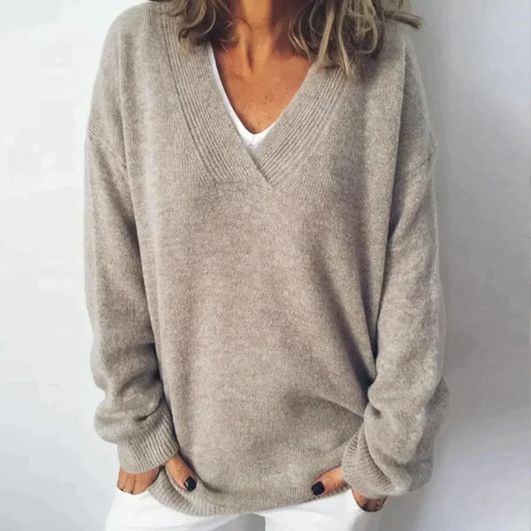 Esmee | Ladies V-neck sweater | Long sleeve