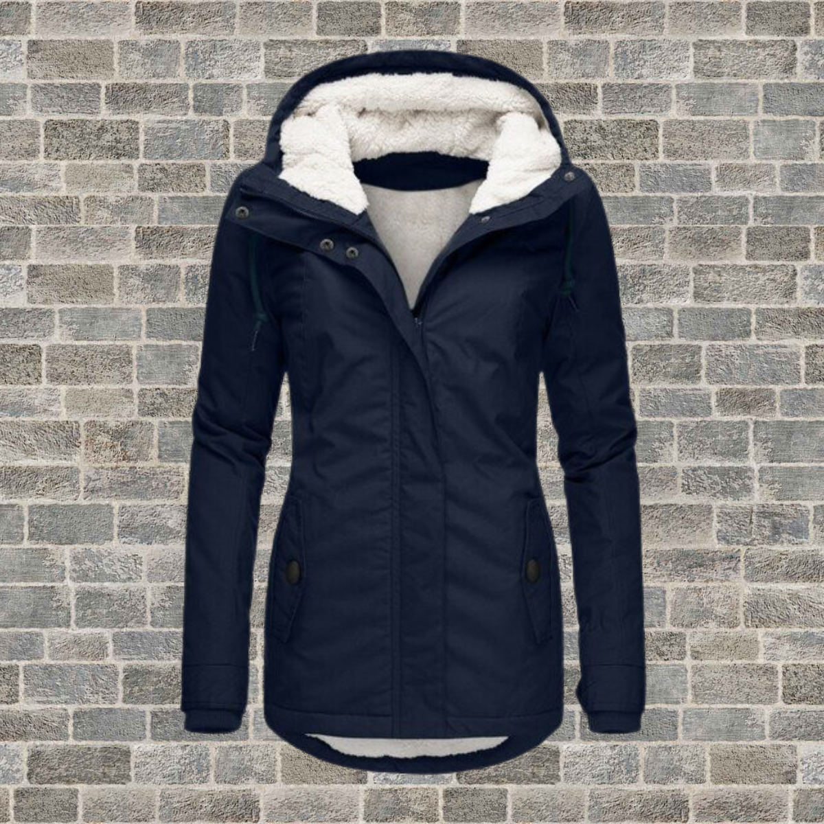 Trendy insulated winter parka for women