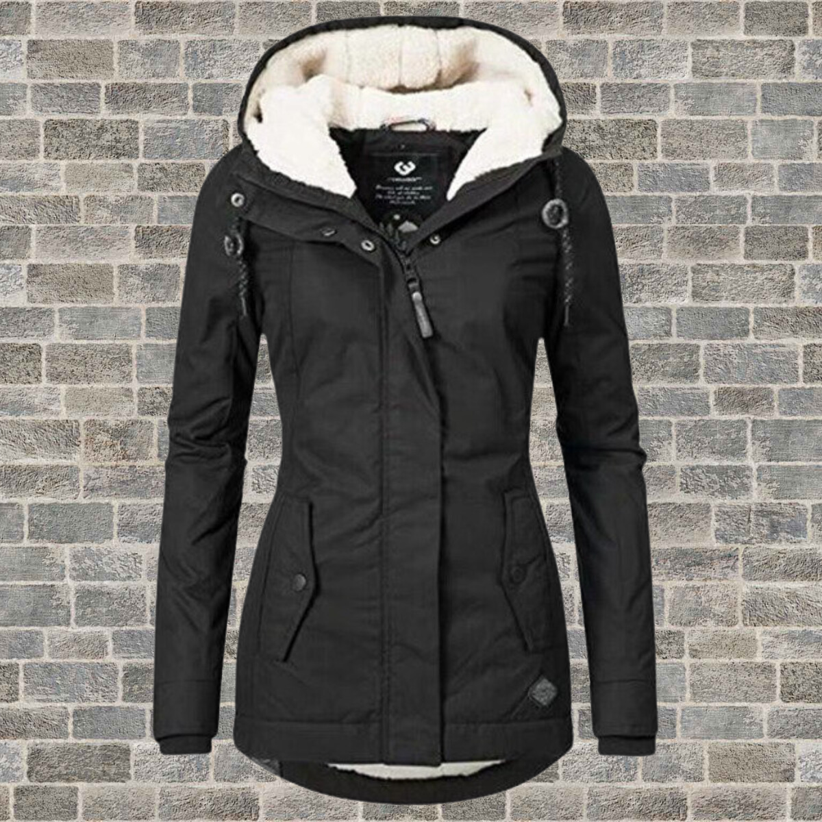 Trendy insulated winter parka for women