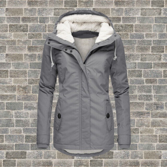 Jess | Warm cotton sherpa hoodie for women