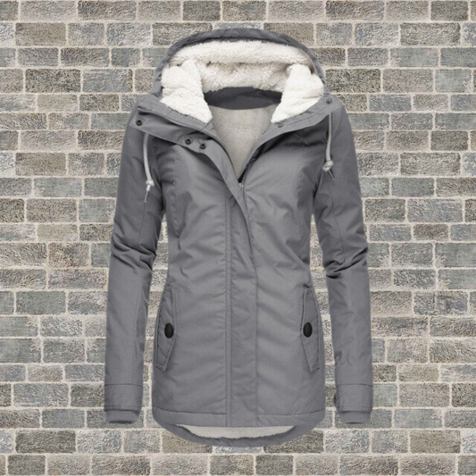 Trendy insulated winter parka for women