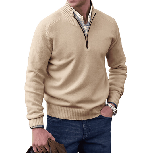 Wenelie Sweater | Men's Cashmere Zipper Sweater