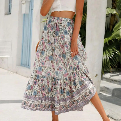 Victoria - Elegant Maxi Skirt with Lace Details