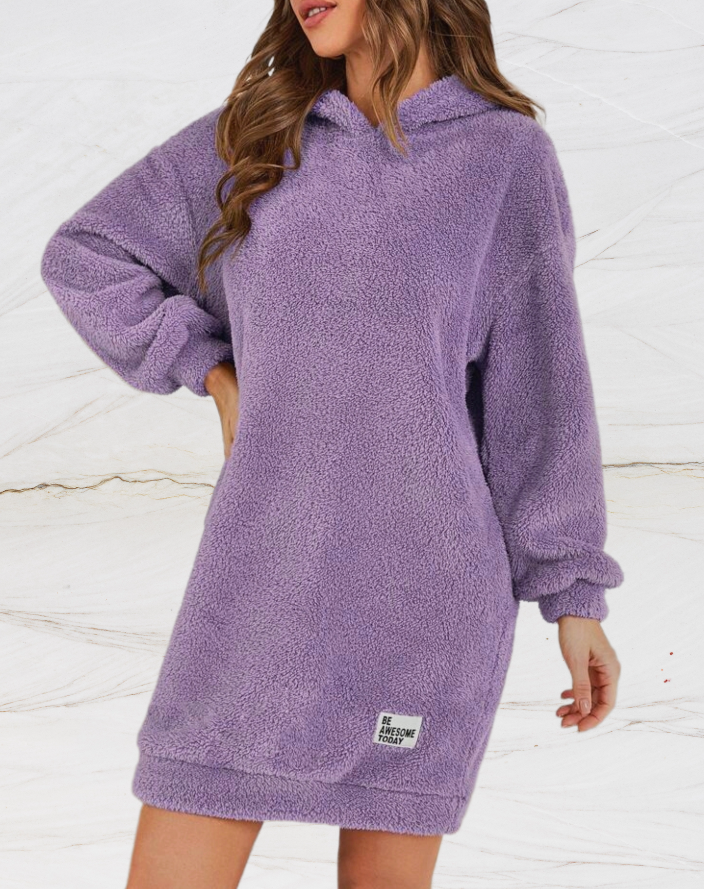 Jess | Long Fluffy Oversized Hoodie For Women