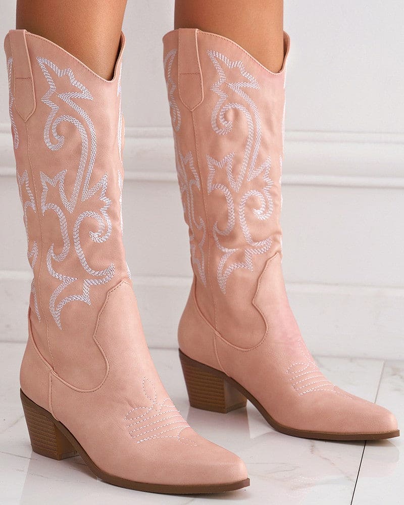 Olympeia Boots | Stylish Western Embroidered Boots