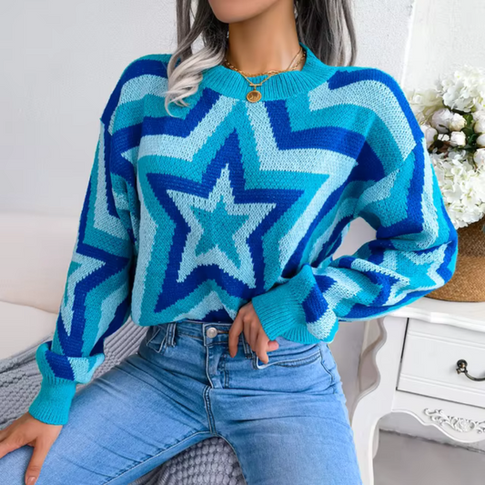 Vondra - Star Pattern Sweater for Winter