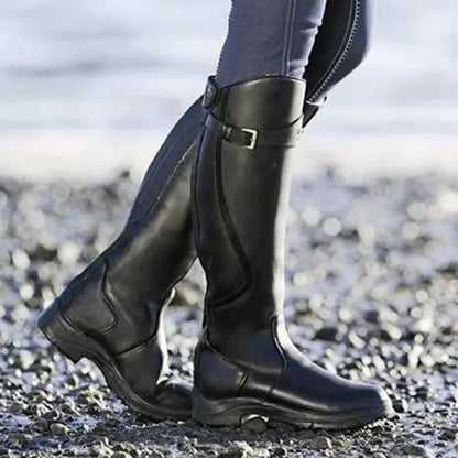 Robust riding boots - water-repellent & non-slip