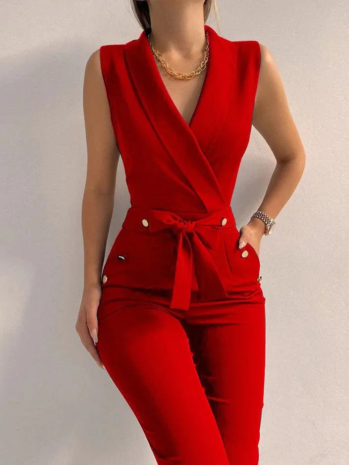 Éloïse - Elegant wrap top with matching pants