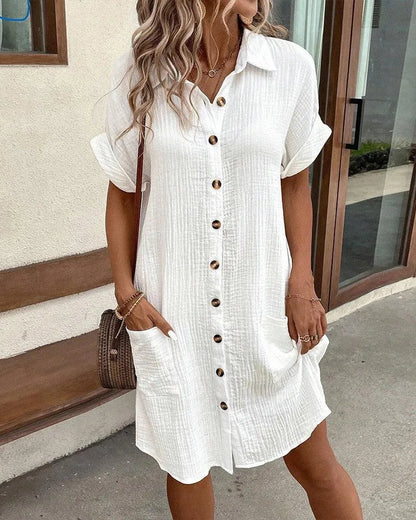 Polo Dress - Oversized - Airy Cotton - Perfect for Summer Events