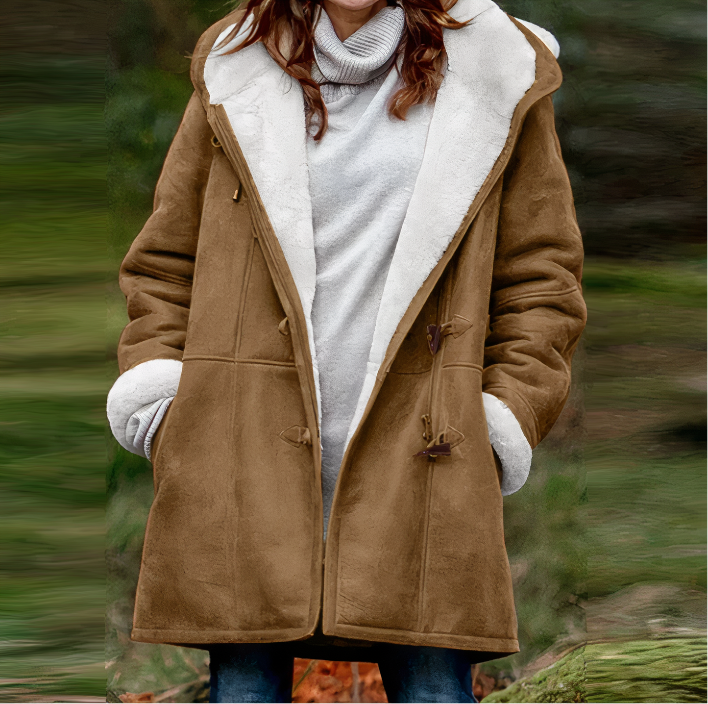 Wennie - Velvet winter coat for Ladies