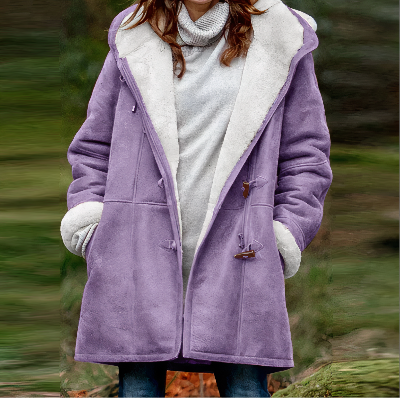 Wennie - Velvet winter coat for Ladies