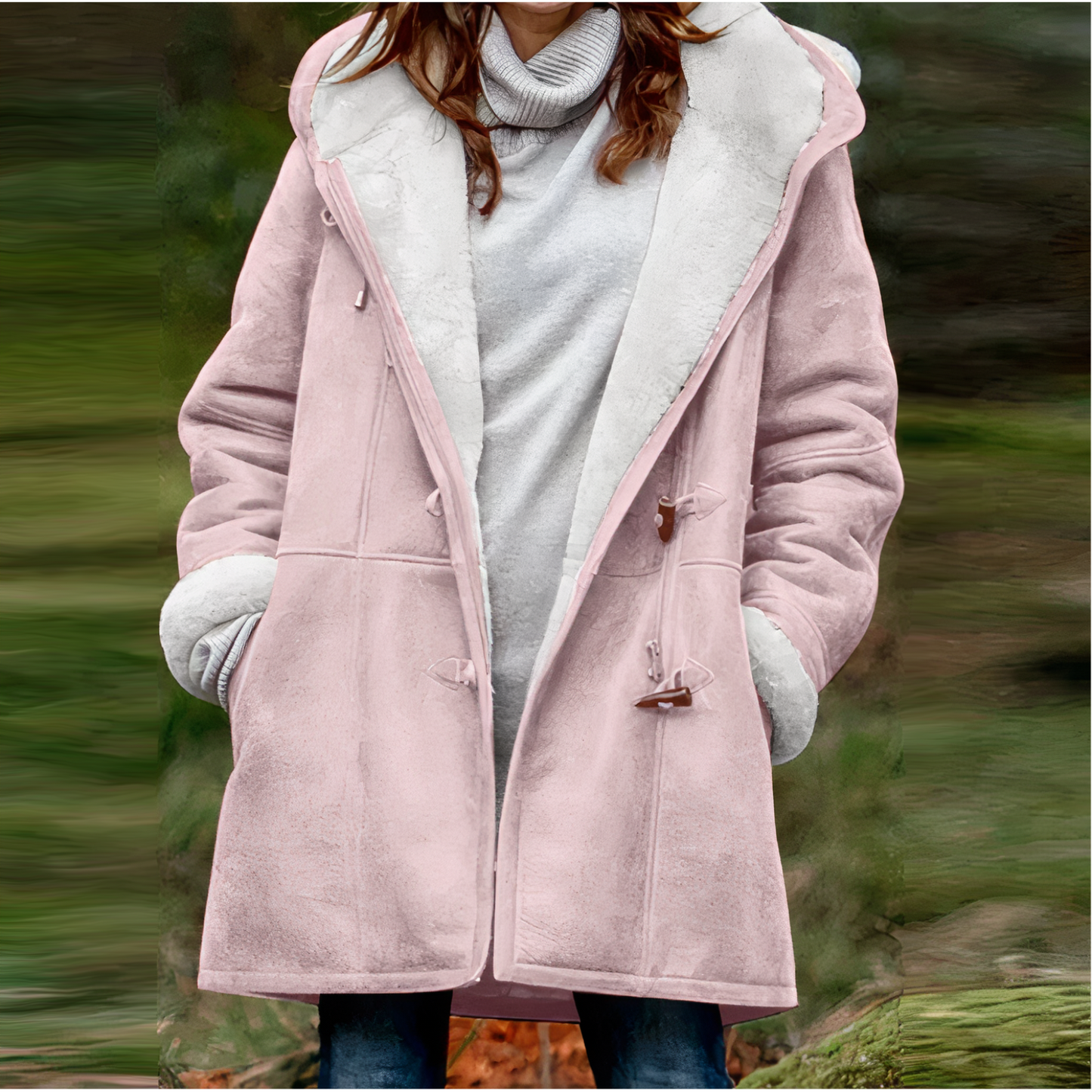 Wennie - Velvet winter coat for Ladies