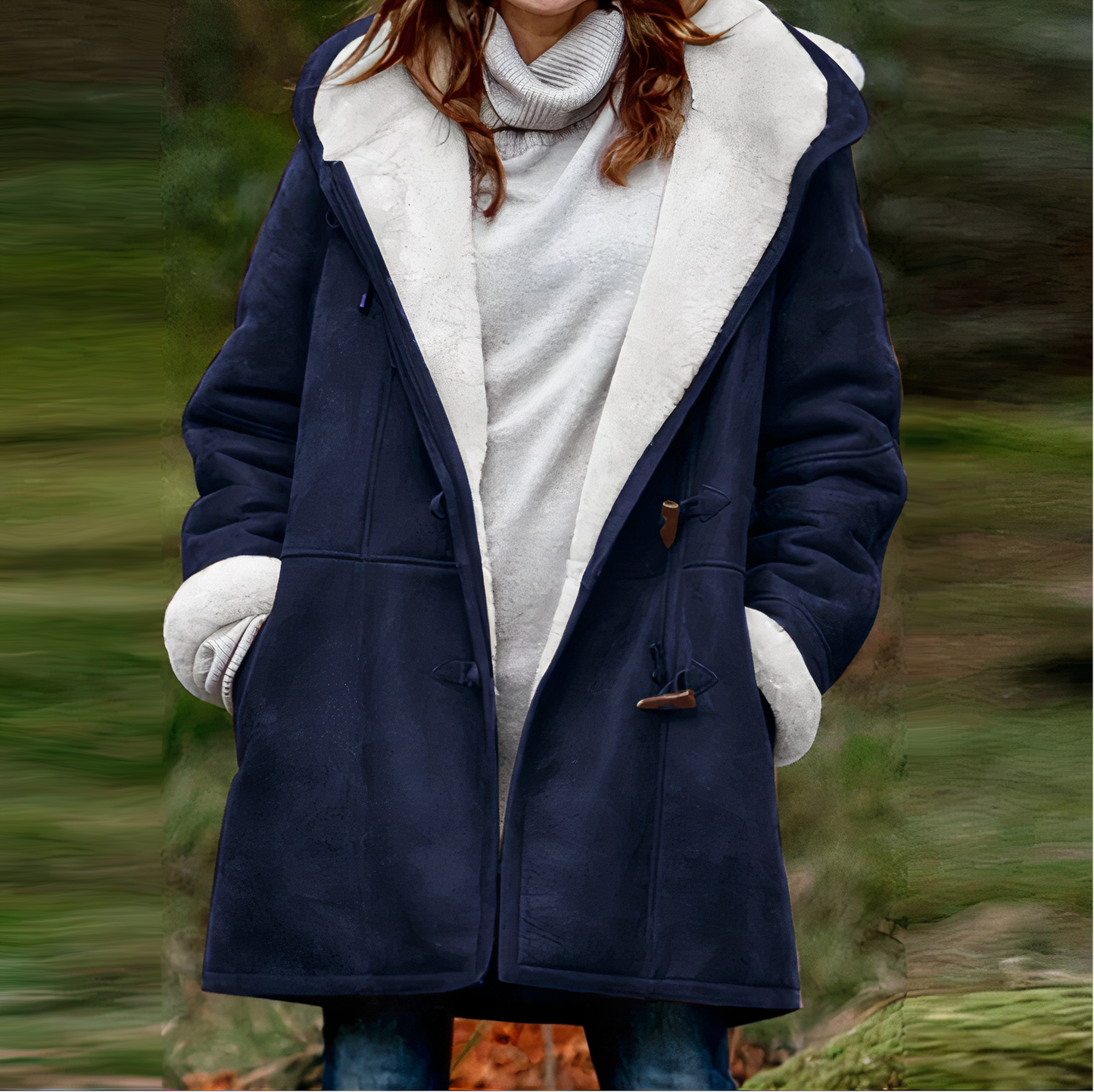 Long-sleeved velvet coat - Wendy