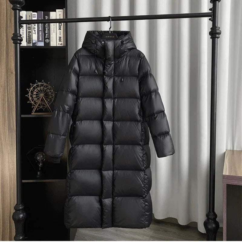 Thick puffer jacket with hood - Willa