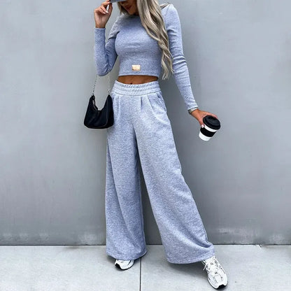 Jess-Mode - Casual winter two-piece tracksuit set for women