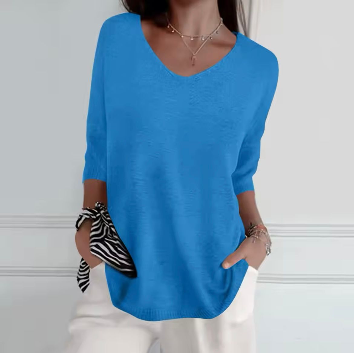 Gerda | Summer V-Neck Top