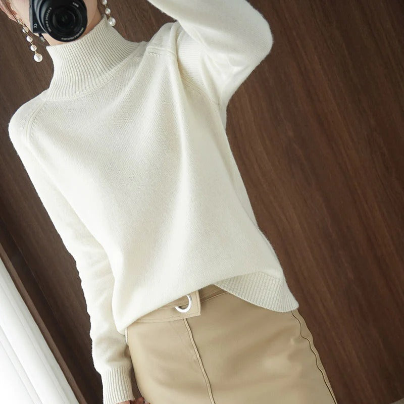 Winter Sweater With Turtleneck for Ladies