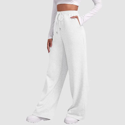 Shiela - Women's Lined Wide Leg Jogging Pants