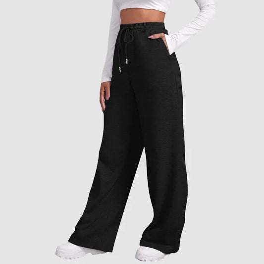 Olivia - Women's Wide Leg Lined Jogging Pants