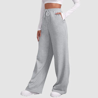 Shiela - Women's Lined Wide Leg Jogging Pants