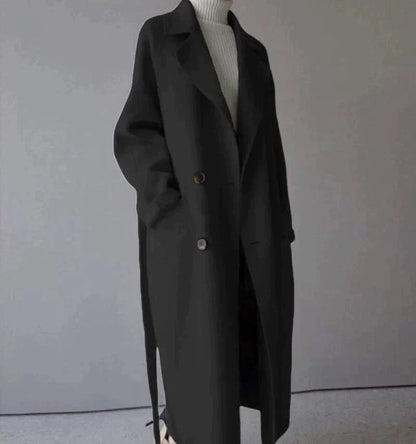 Long wool coat for women