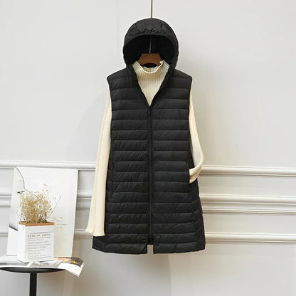 Sleeveless elegance - sleeveless long coat