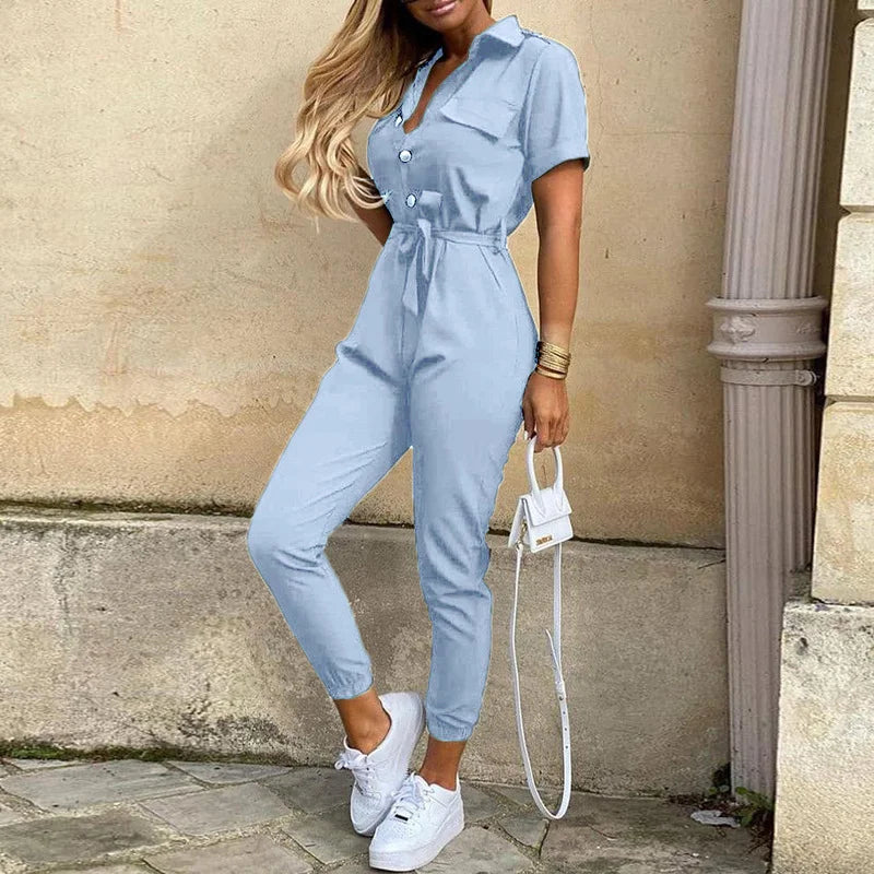 Victoire - Stylish Buttoned Jumpsuit for Women