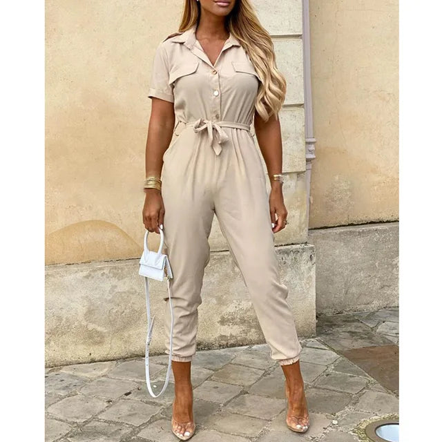 Victoire - Stylish Buttoned Jumpsuit for Women