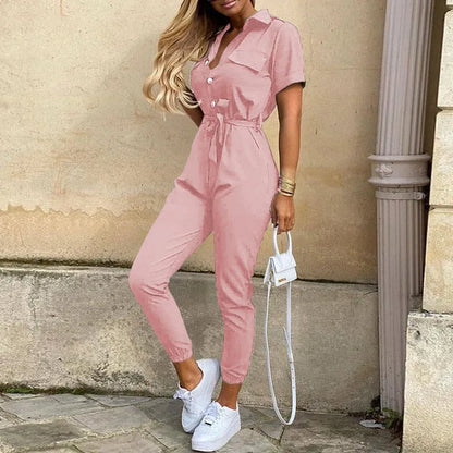 Victoire - Stylish Buttoned Jumpsuit for Women