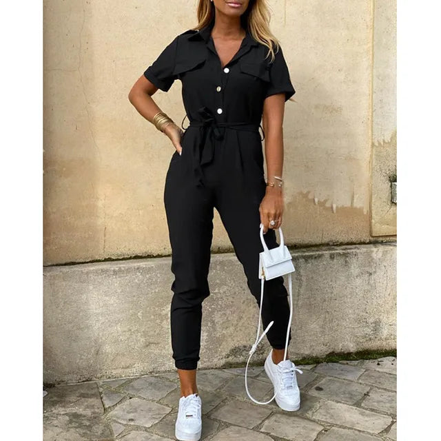 Victoire - Stylish Buttoned Jumpsuit for Women