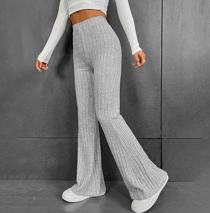 Gabrielle - Ribbed flared pants