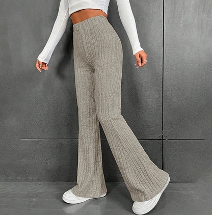 Gabrielle - Ribbed flared pants