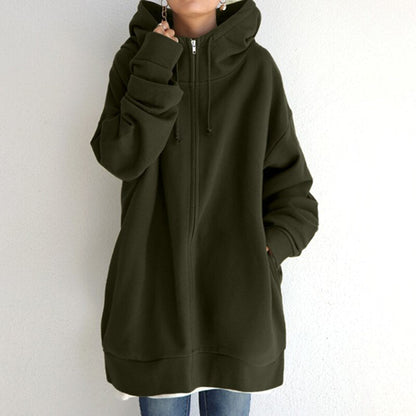 Cozy oversized winter pullover hoodie - Cassandra