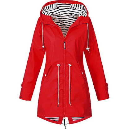 Waterproof raincoat for women - Yettie