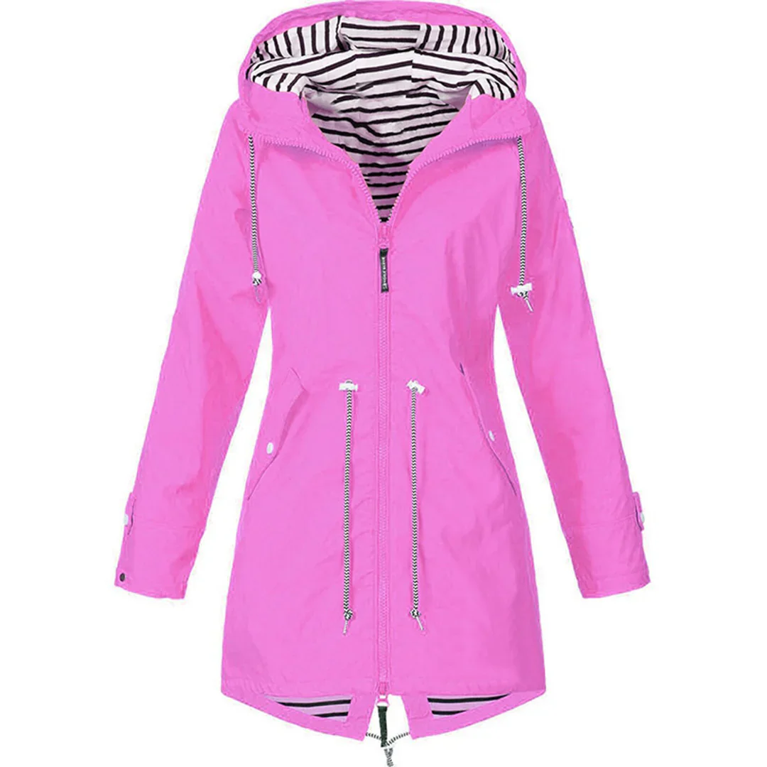 Waterproof raincoat for women - Yettie