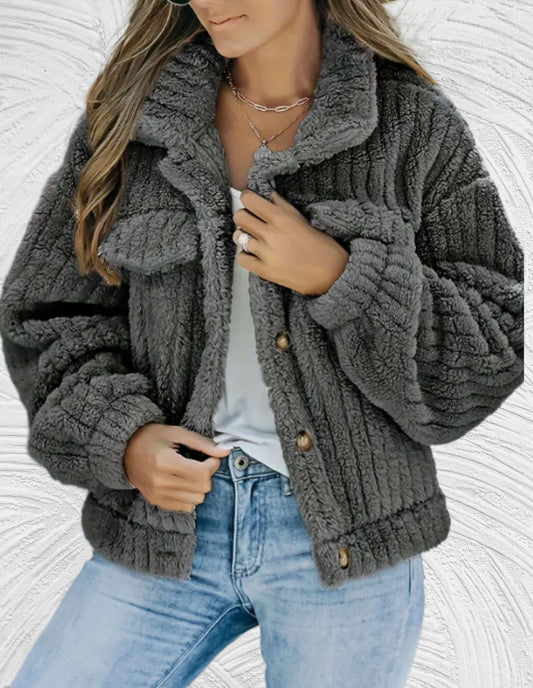 Vasha Coat | Thick Faux Winter Coat